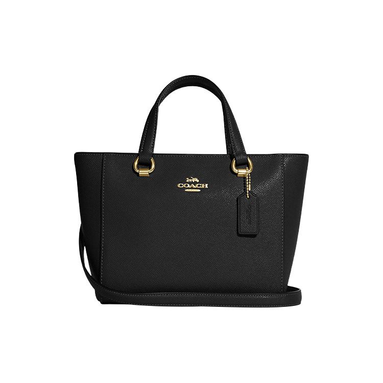 Coach Alice 21 Сумка-кроссбоди из зернистой кожи с застежкой-молнией и многофункциональным карманом для женщин Черная CA224-IMBLK