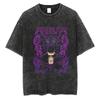Harajuku Fashion Vintage TShirt Japanese ONE PIECE Anime Graphic Oversize T Shirt Washed Tshirt Men Summer Cotton Tops Tees