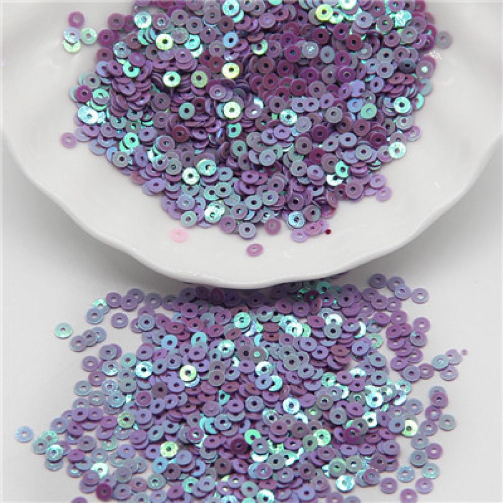 3mm 4mm 5mm 6mm Sequin Flat Round Loose Sequins Crafts Paillette Sewing Clothes Decoration DIY Accessory Lentejuelas Para Coser