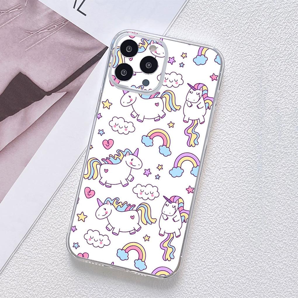 Rainbow Unicorn Anime Cartoon Horse Phone Cover for Motorola Moto G13 G14 G53 G54 G62 G72 G82 G84 E13 E20 G42 G32 G23 G22 Case