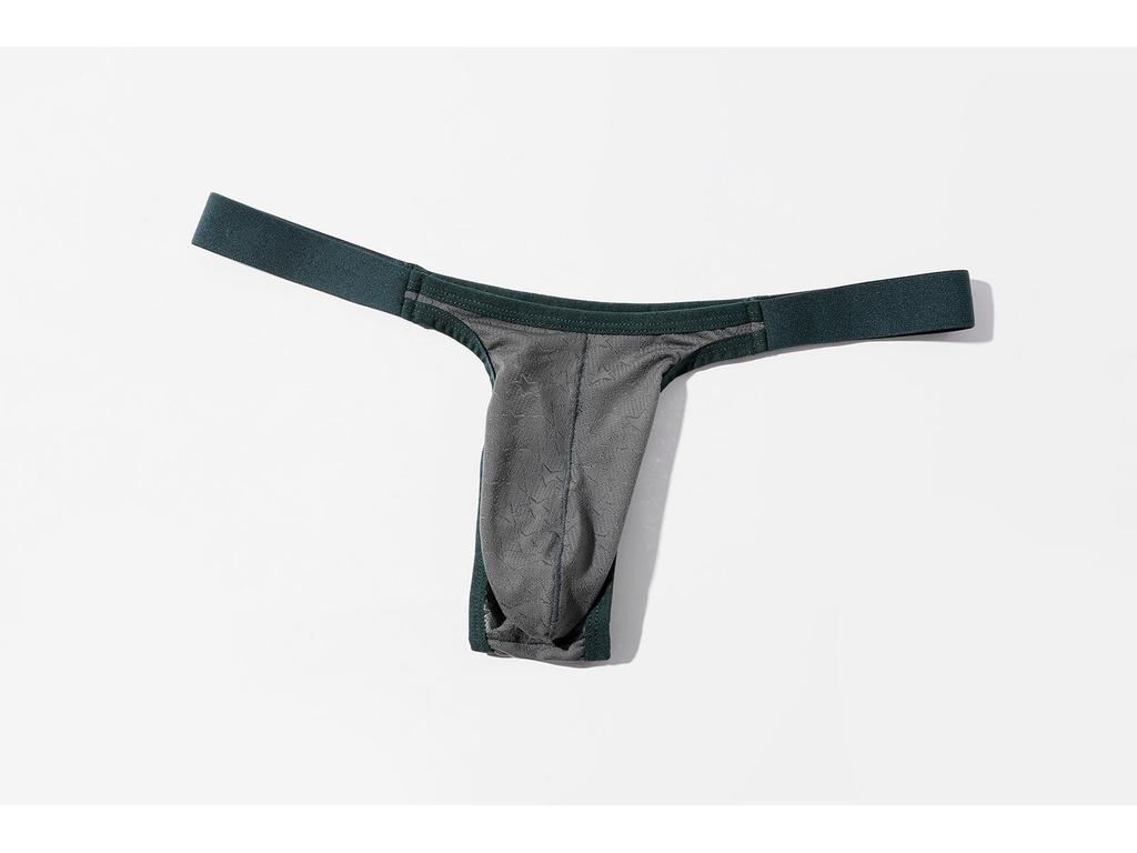 Мужские трусы-стринги с низкой посадкой, U-образным карманом для поддержки, дышащие