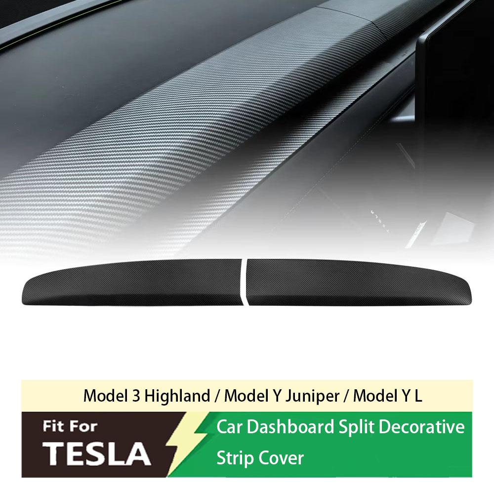 Suitable for Tesla Model 3 Highland Model Y Juniper Model Y L 2025 front dashboard cover split ABS panel decoration car interior