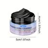 Plastic Refurbishment Polish Paste 30g, Car Interior Dashboard Trim Restorer Wax, Deep Black Shine & UV Protection for Faded Bumper Door Panels