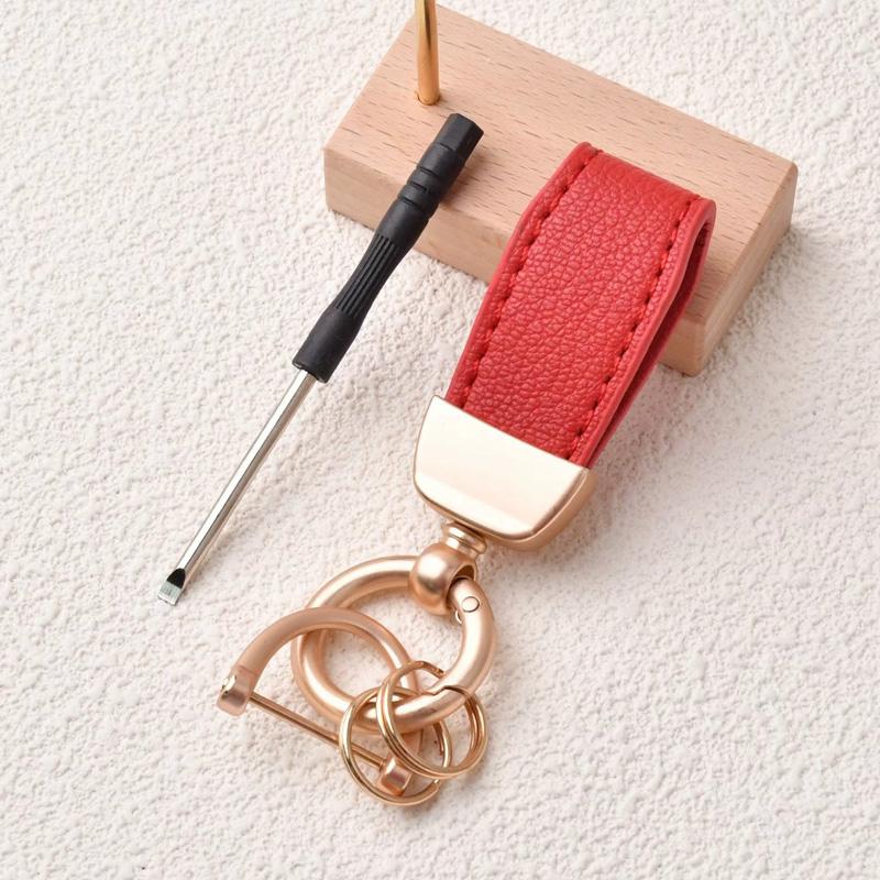 1 шт. Брелок высокого класса с узором козы Новый французский брелок для ключей от машины Аппаратная фурнитура Держатель для ключей Высококачественный брелок из кожи ягненка