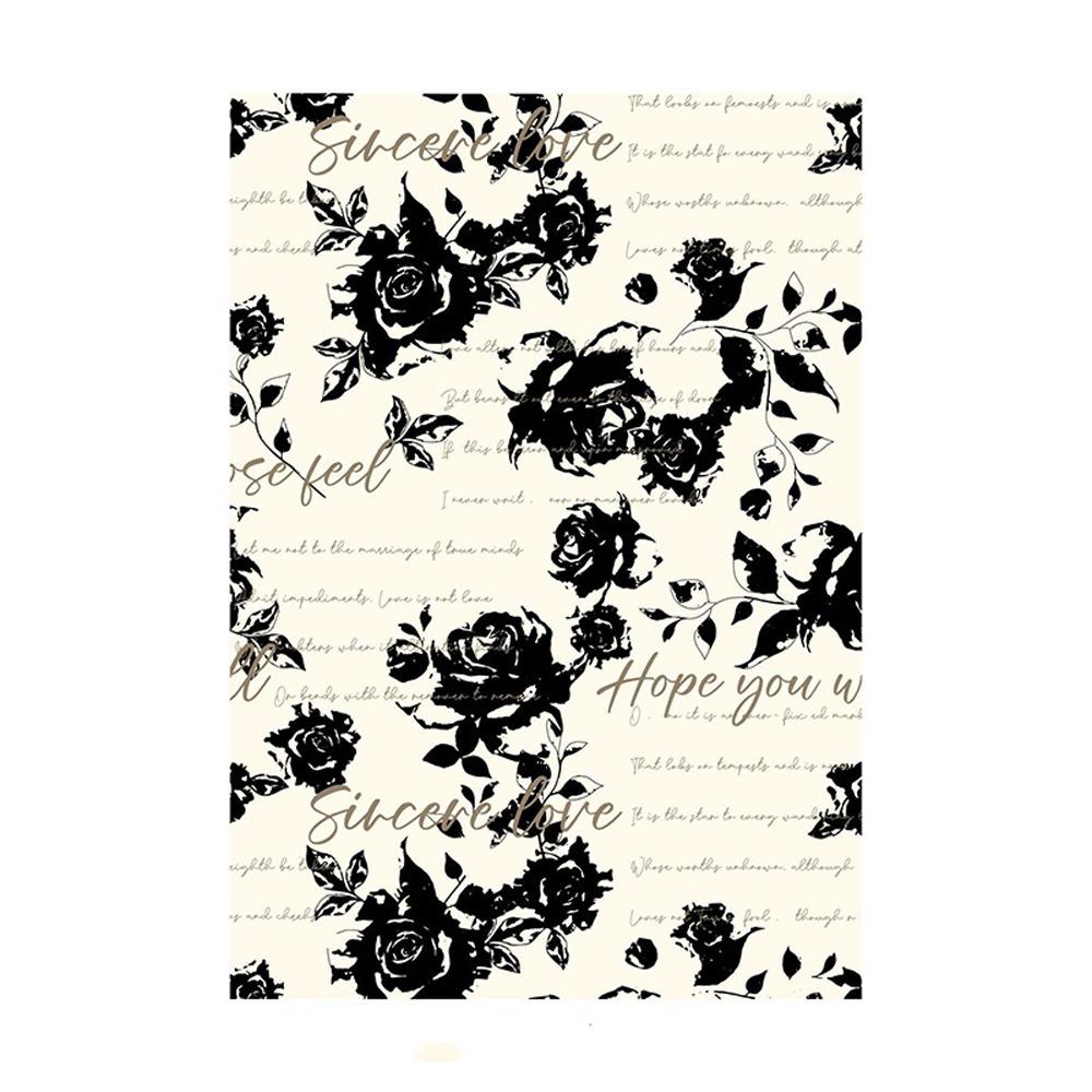 10pcs Antique Bouquet Wrapping Paper Romantic Gift Packaging Paper Mother's Day