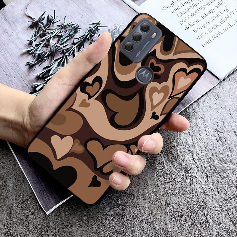 Чехол Latte Love Coffee Heart для Motorola Moto Edge 20 Edge 20 Lite E7 Power E40 E20 One Action G10 G Play G22 G52 G60 E32 G8