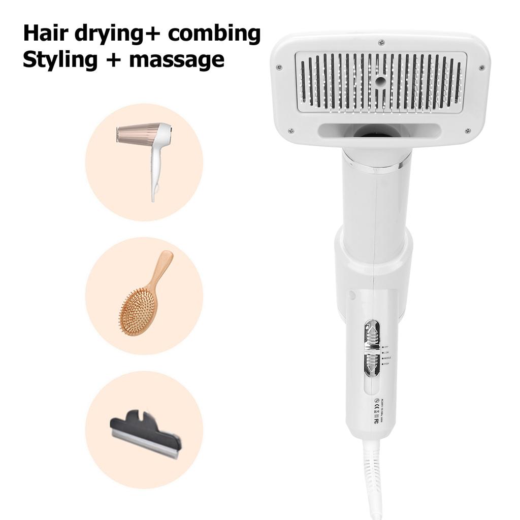 Фен для домашних животных, расческа с регулируемой температурой, массажный уход, фен для волос для домашних животных с пуходеркой для кошек, собак