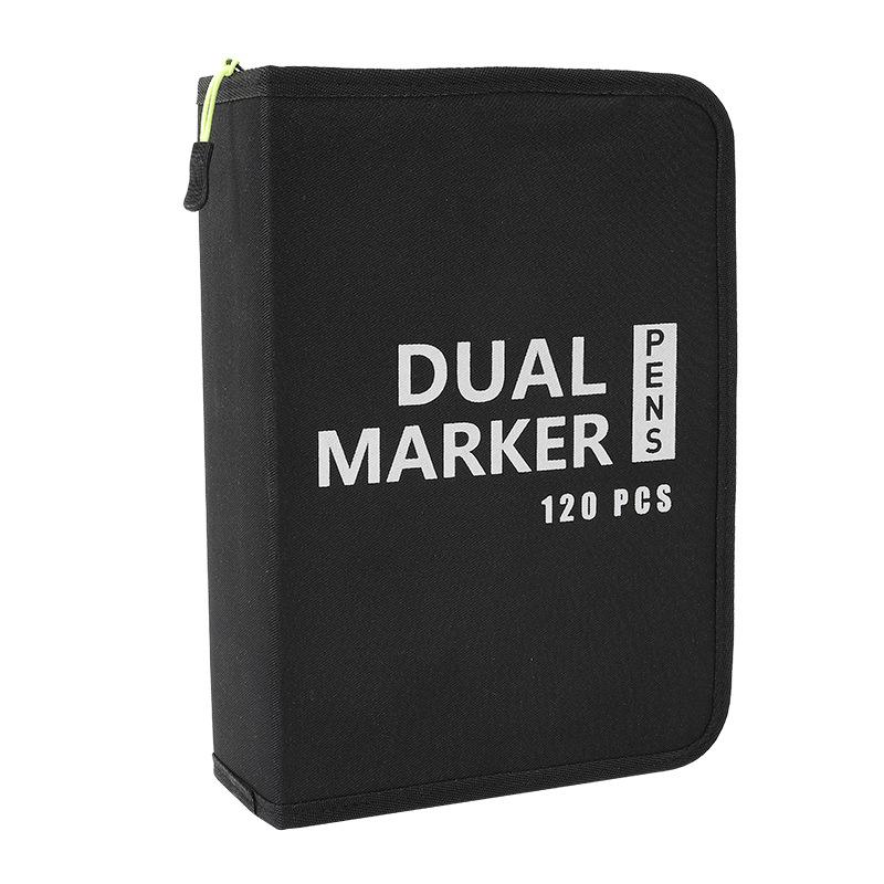 Набор двухсторонних акварельных ручек - 120, 72, 60 цветов с мягкими наконечниками для детского творчества и рисования