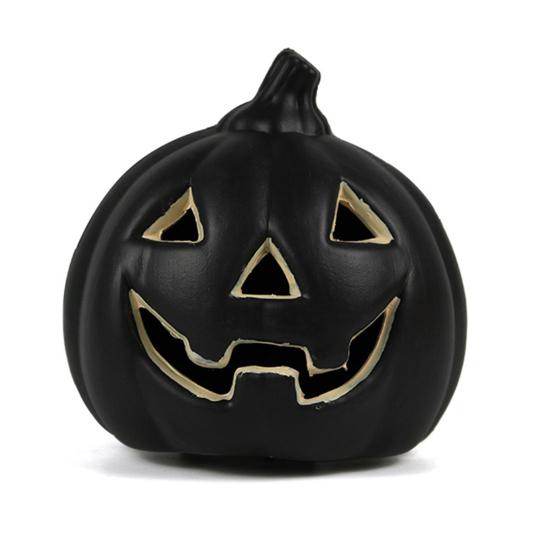 Фонарь из тыквы на Хэллоуин, украшение на батарейках, полая пластиковая тыква, украшение для наружного внутреннего декора