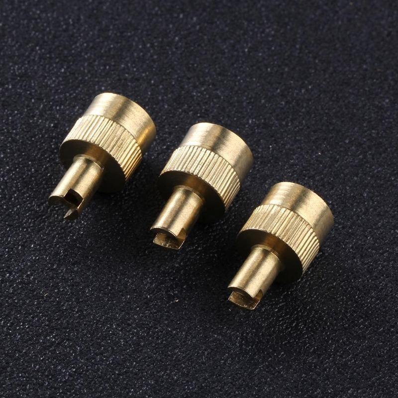 Motorcyle Car Slotted Head Valve Stem Caps Full Copper Slotted Head Stem Cover with Core Removal Tool Wheel Tire Valve Stem Cap Stem Caps1