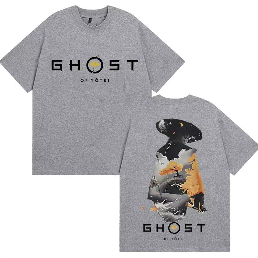 Ghost of Yotei Japan Graphic T Shirts Mens Harajuku Clothing Short Sleeve Tshirts Casual Springsummer Short Sleeve Top