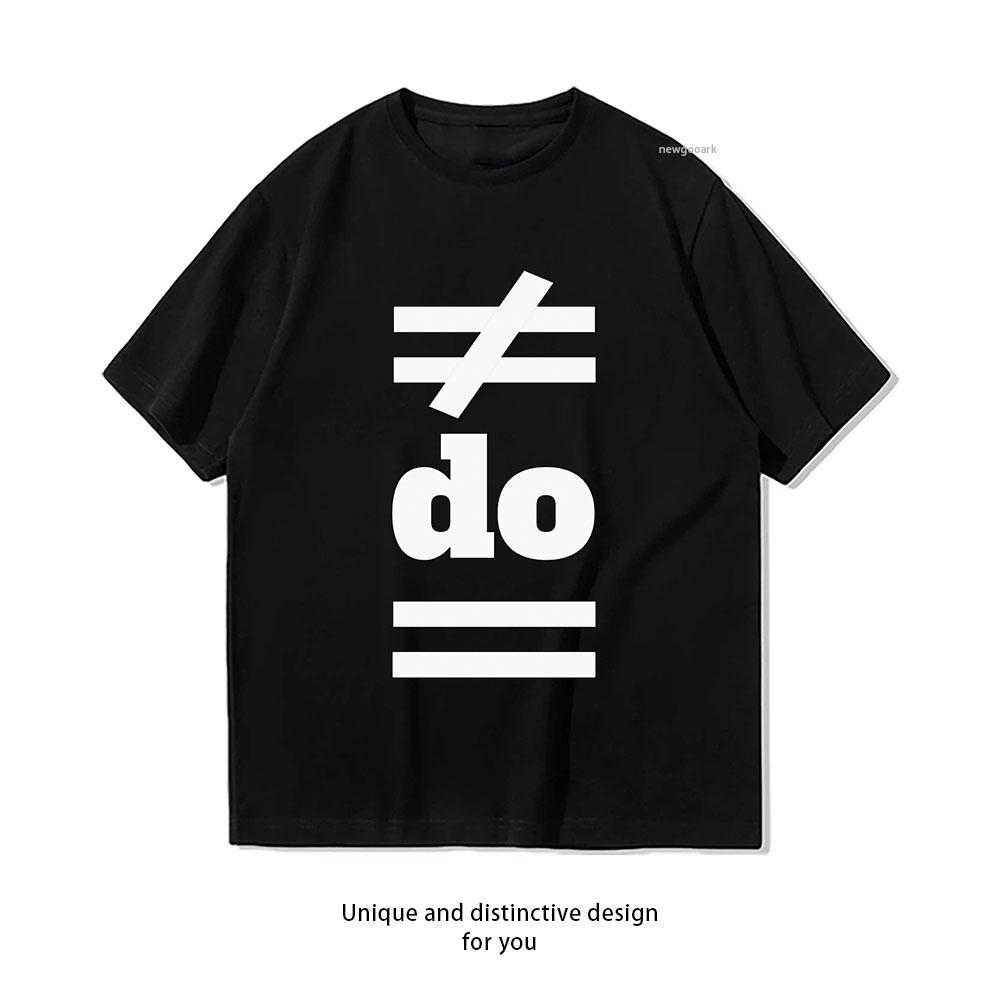 Отличается от Equal Linguistic Minimalism Классическая футболка Женская Унисекс Взрослая Повседневная хлопковая футболка с принтом Круглый вырез Взрослые топы
