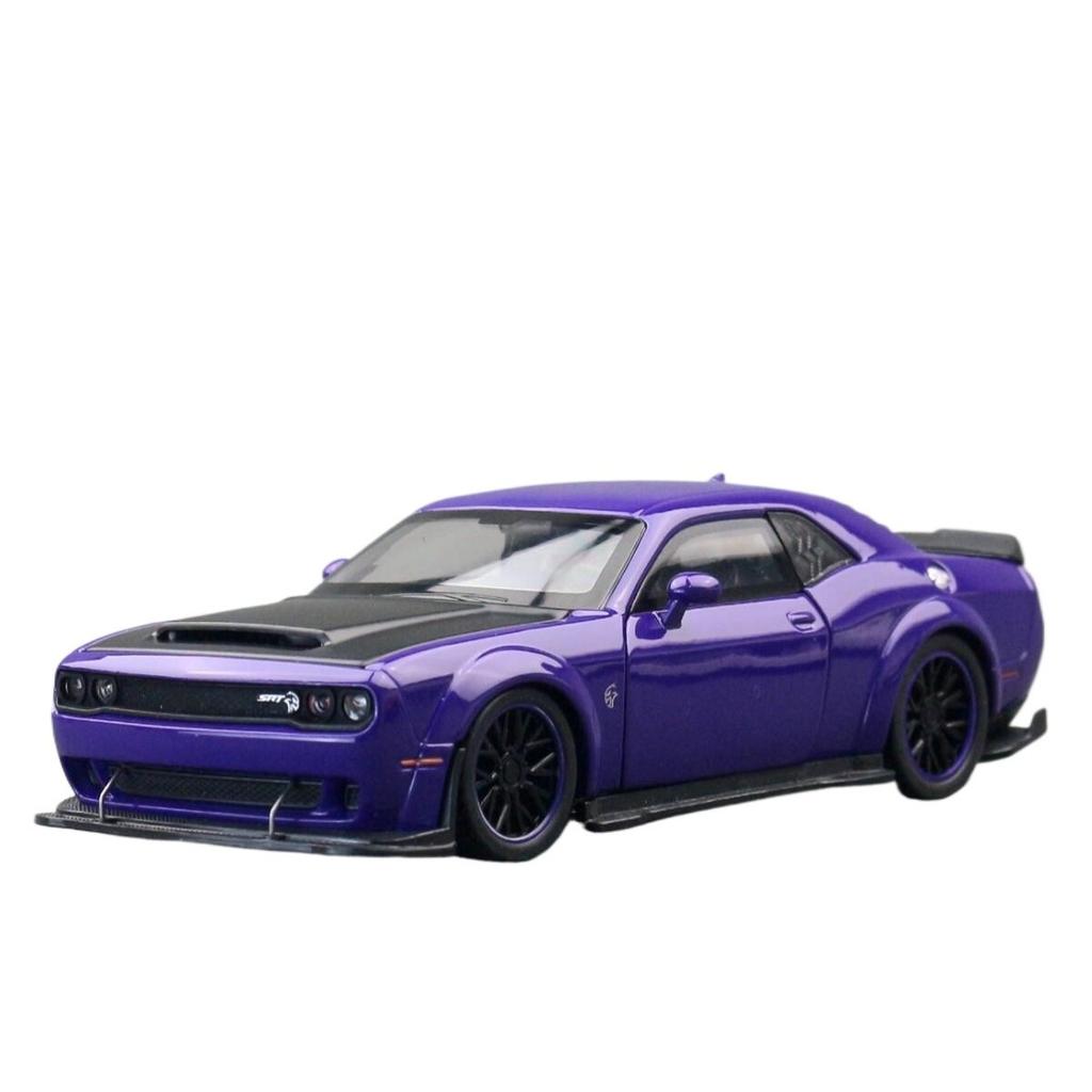 Симуляция 1/32 Dodge Challenger Hellcat SRT Коллекция Моделей Автомобилей из Сплава Миниатюрный Металлический Игрушечный Автомобиль Подарок Парню