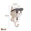 Creative Adhesive Black Cat Hook for Clothes, Hats & Keys
