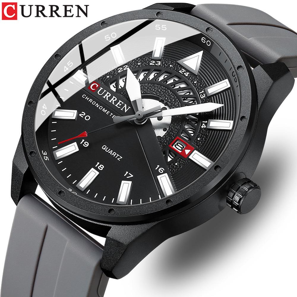 CURREN Men's Waterproof Tape Quartz Watch Business Calendar Men's Watch