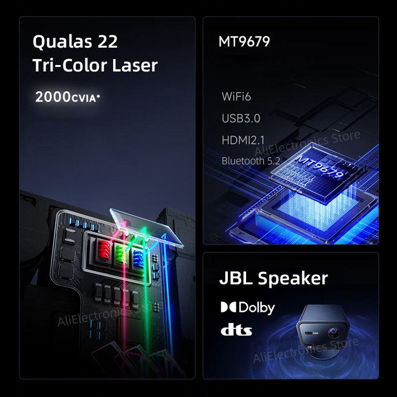 Hisense Vidda C2S 4K UHD тройной лазерный проектор RGB для домашнего кинотеатра 3840x2160 Видео 3D-проектор Hisense 4k проектор C2S