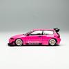 POPRACE Литая модель 1/64 Масштаб Honda Pandem Civic EG6 Спортивный автомобиль Модель Сплав Honda Pandem Civic EG6 Модель автомобиля Статическое украшение