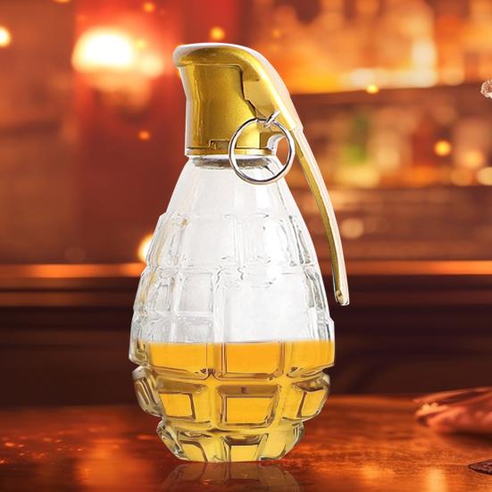 Графин для виски 120 мл, маленькая стеклянная бутылка для виски для бурбона, бренди, ликера, рома, прозрачного напитка, подарок для мужчины, папы, мужа