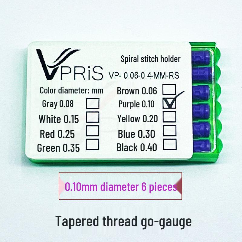 Резьбовая сверхтонкая стальная игла для чистки 0,05 мм для клапана калибра-пробки