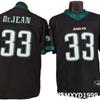 Мужская ретро-форма Philadelphia Eagles NFL Черно-зеленая Командный спорт Регбийная форма Размер S-3XL