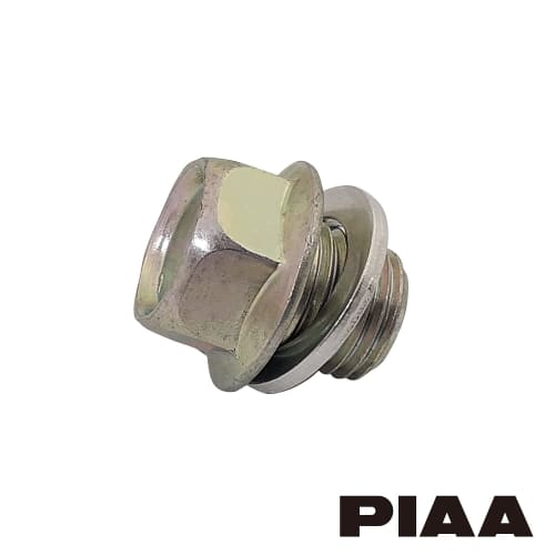 PIAA Oil Pan Drain Plug Genuine Compatible Repair Part (Genuine Part Number: 90009-PH1-000) Bolt Size: 14mm X 1.5mm 1 Piece for Nissan/Mazda/Subaru/Is