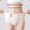 Women's Plus Size High-Waist Antibacterial Cotton Briefs