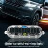 Solar Car Strobe Warning Light Auto Emergency Light Electric Motorcycle Truck Brake Taillight Waterproof Flashing Lights
