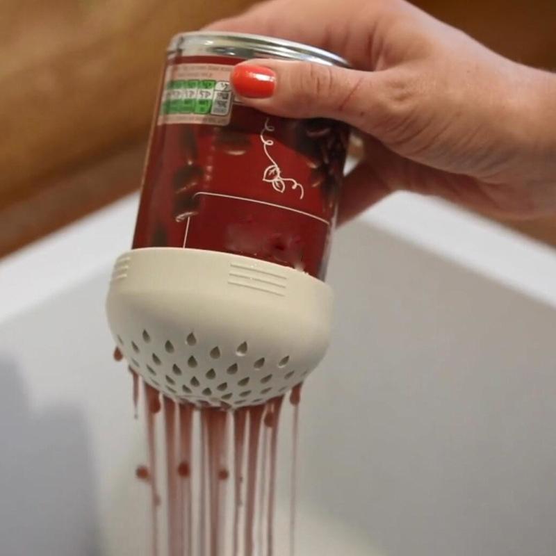 Multifunctional Food Grade Silicone Mini Funnel Cover Household Gadgets Filter Canned Food Filter Cover Kitchen Accessories