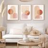 Бохо настенные принты абстрактная горчичная геометрия линия терракотовая картина на холсте скандинавский постер бохо картины для гостиной