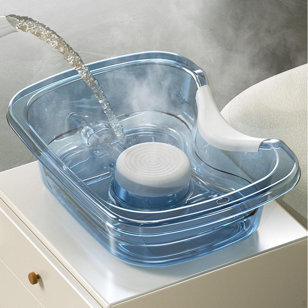 Шампунь для мытья волос со сливным шлангом, высокая прозрачная портативная чаша для мытья посуды