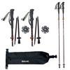 Modern Style Lightweight Carbon Fiber Hiking Poles EVA Handle Foldable Non-Slip Portable Durable Climbing Trekking Stick