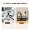1Pcs Metal Desktop Organizer File Holder Stationery Organizer Metal Shelf Locker Pen Holder, Suitable for Office/school/any Desk