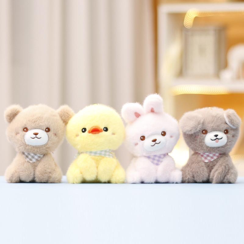 Soft And Cuddly Plush Bear Keychain Charming Rabbit Doll With Ultra Soft Filling
