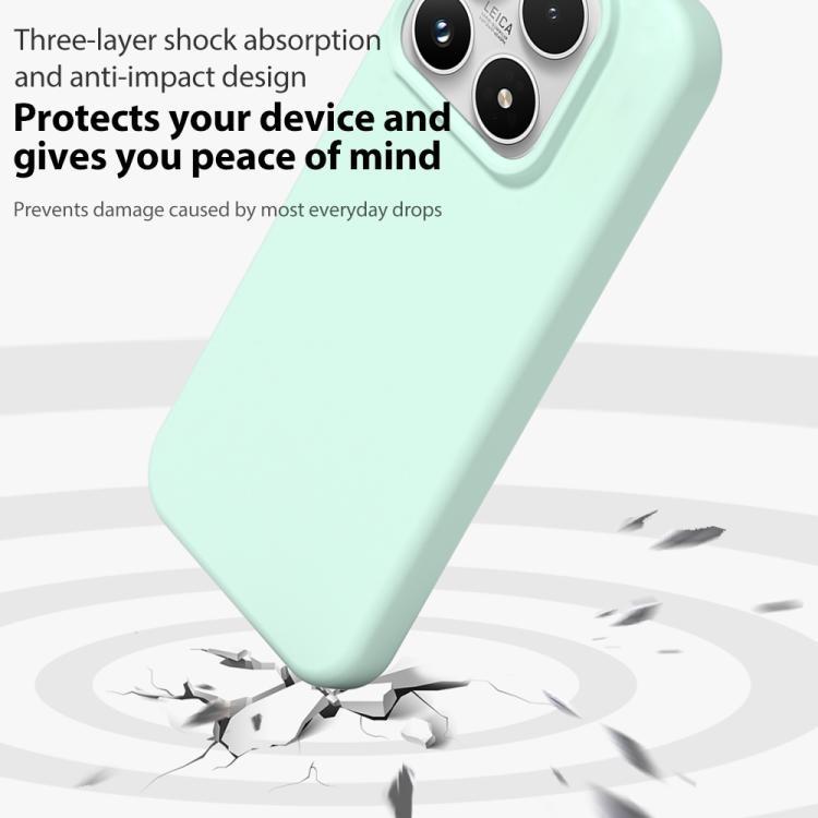 For Xiaomi 17 Liquid Silicone Phone Case Skin-Friendly Shockproof Protective Back Cover