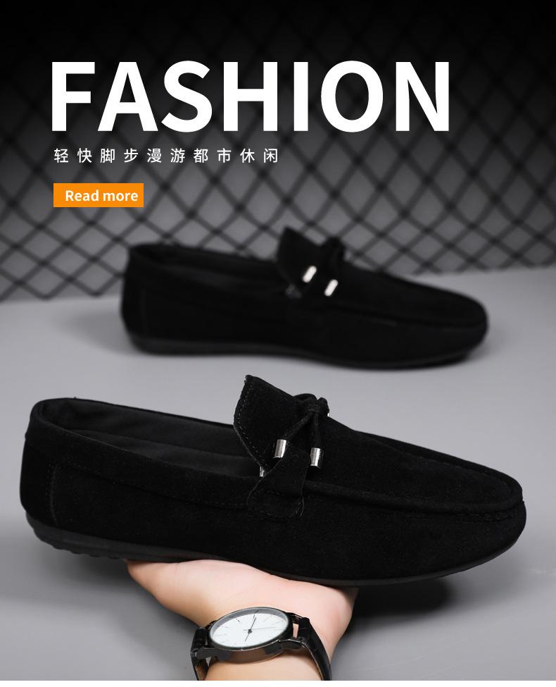 Spring and Summer Doudou Shoes Men's One-pedal Casual Breathable Lazy Foot Set Trend Versatile Work Cloth Shoes