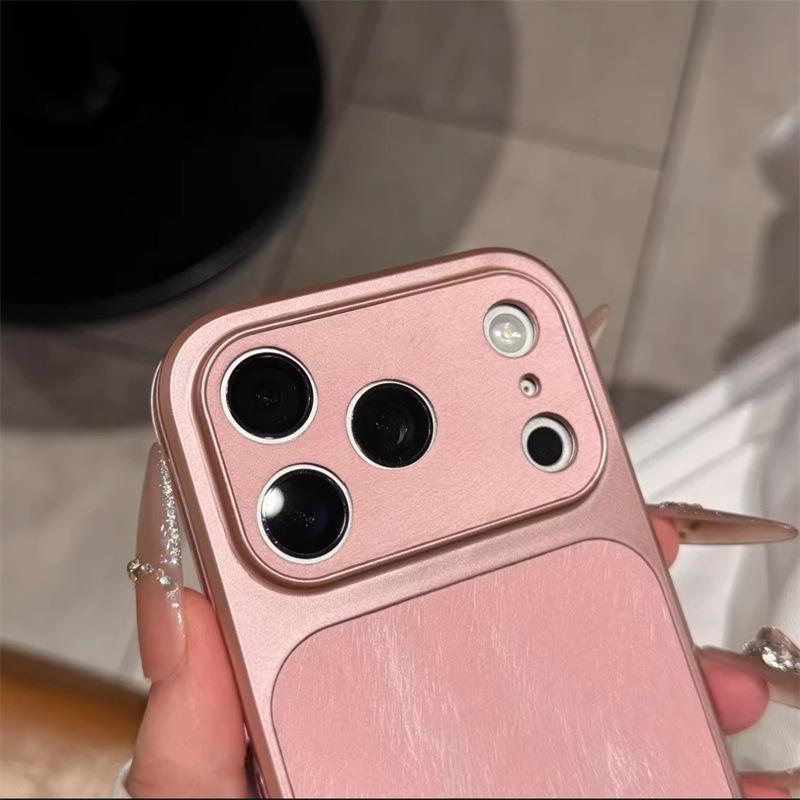 Чехол для iPhone 17 Pro с большим окном, марлей и боковыми наклейками для моделей 14, 15, 16 Pro