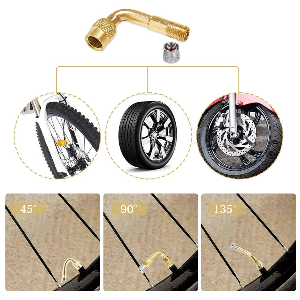 Мотоциклетный воздушный клапан, Для мотоциклов, Для мотоциклов, Удлинитель 45°, L-образный воздушный клапан, Для мопеда