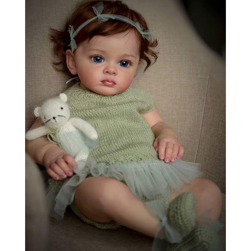 55cm/60cm Silicone Reborn Doll Lovely Baby Dolls Toy Fashion Simulate Baby Dolls For Girl Gift