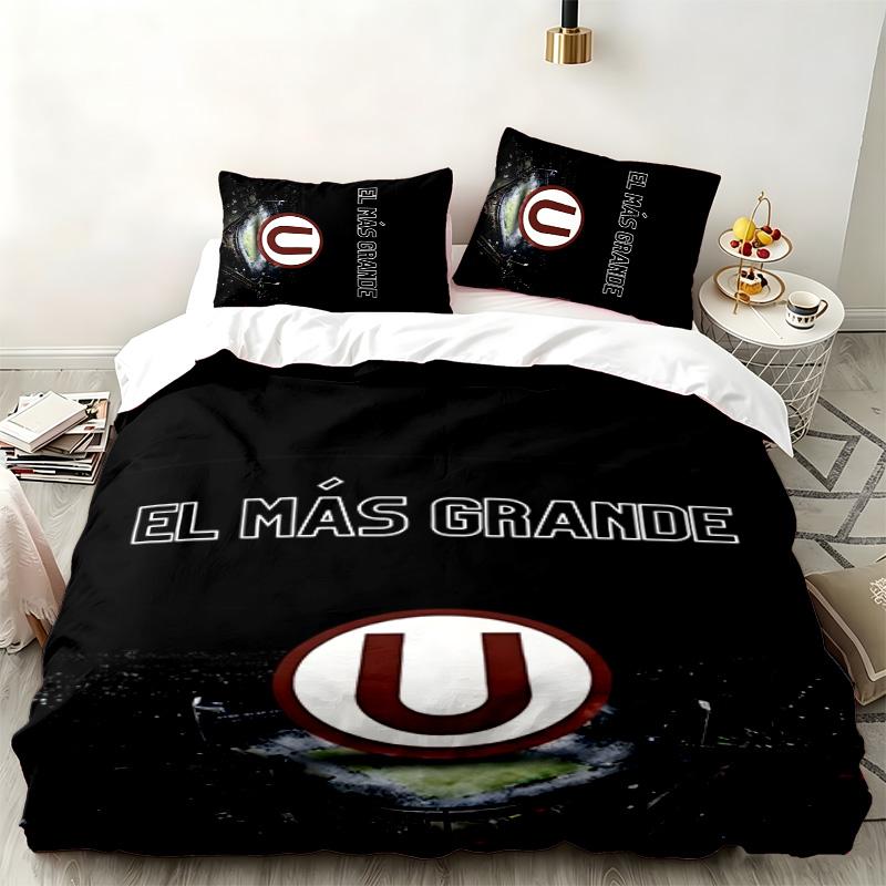 Club Universitario 3pc set Perfect for bedroom use Comfortable bedding set includes a duvet cover and two pillowcases Ideal birthday or Christmas gift