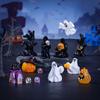 Resin Halloween Miniature Figurine Multicolor Desktop Knick-knack Festival Supplies