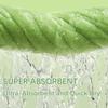 Mprocen Baby Towel with Hood 80x120cm Super Absorbent Kids Bath Towel Set with 25x50cm Washcloth Boys Girls Green