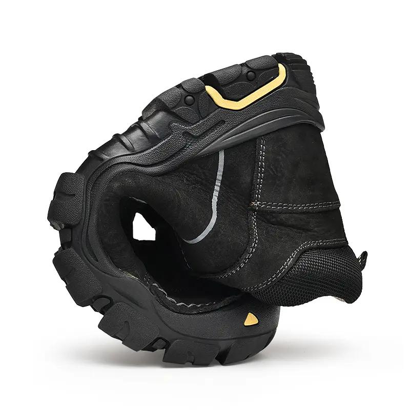 Men's Hiking Shoes Leather Outdoor Shoes Wear-resistant Men Trekking Walking Hunting Tactical Sneakers