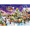 Epoch 108 Piece Jigsaw Puzzle PEANUTS Snoopy Happy Christmas (18.2 X 25.7cm) 03-092 with Glue and Spatula with Score Ticket EPOCH