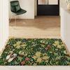 Коврик для пола из ПВХ Nordic Flower для входной двери, устойчивый к грязи, с высокой пружинящей проволочной петлей, для удаления песка и пыли