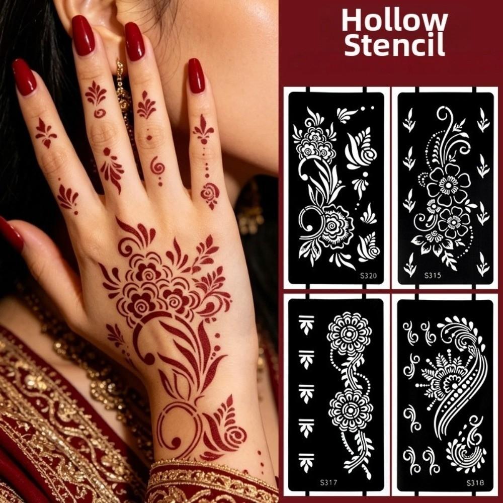 Lace Fake Tattoo Temporary Tattoo Template Legs Arm Henna Tattoo Decals Women/Lady