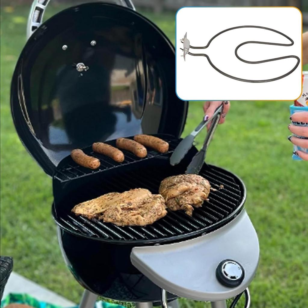 Metal Electric Heating Set Grills Replacement Part Heating Part Metal Texture Heating Tube Suitable for Baking Heating