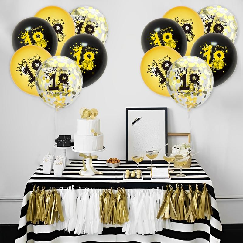 С Днем Рождения 18, 21, 30, 40, 50, 60, латексные шары для взрослых, день рождения, 18, 30, 40, 50, 60, воздушный шар с конфетти, декор на годовщину