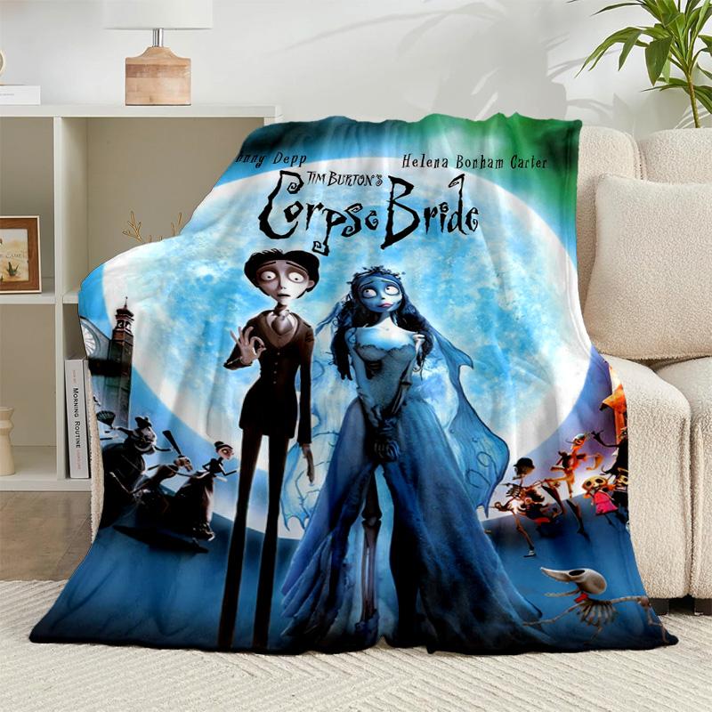 1PC Gothic Corpse Beauty In Bloom Flannel Blanket Gift, Suitable for Both Men And Women, Soft Ideal for Beds And Sofa, Birthday Or Christmas Gift
