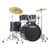 Imperialstar Standard Size with Cymbals Bulk Drum Set 22"BD "Hairline Black" IP52H6RC-HBK