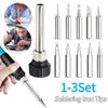 1-3Set Soldering Iron Tips with Welding Sleeve 900M Lead-Free Solder Iron Tip Replaceable Soldering Tip Welding Station Tools